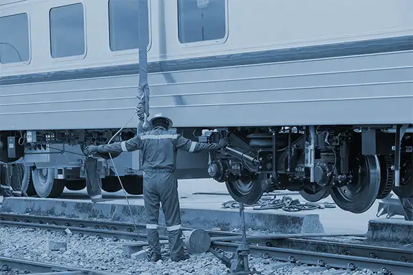 Maintenance solutions: Specializing in preventive and operational maintenance for passenger coaches including DB 248.3, 248.5, 249.1, WLABmee, WLABmz 71-91.0, MD 363, MD 362, MD 522, MD 523, and GP 200N bogies.